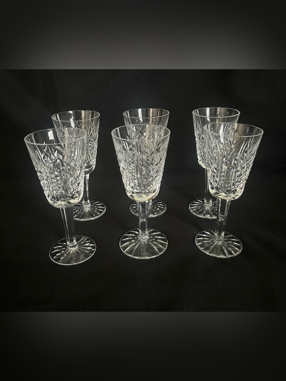 Waterford Crystal Sherry Glasses Set of 6 (5 1/8”)